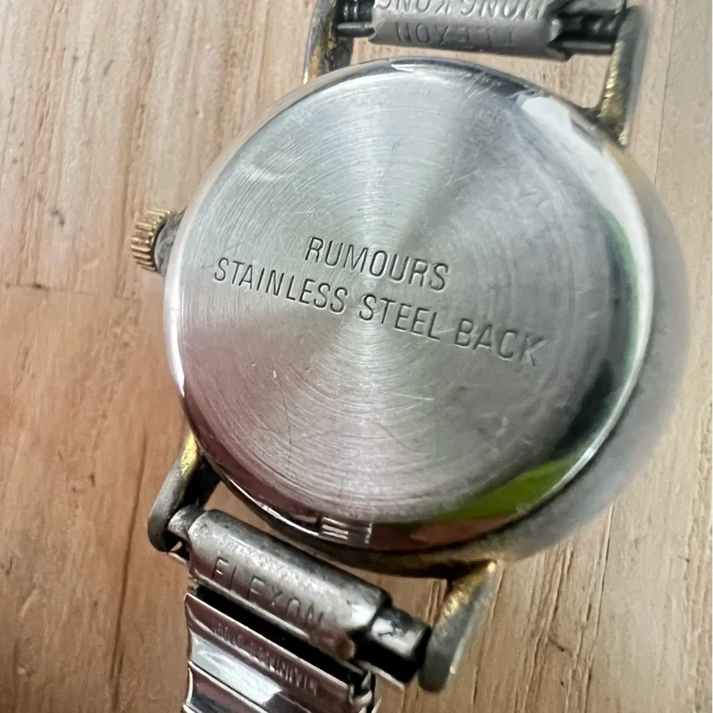 Vintage rumors ladies silver tone bracelet watch NEW BATTERY